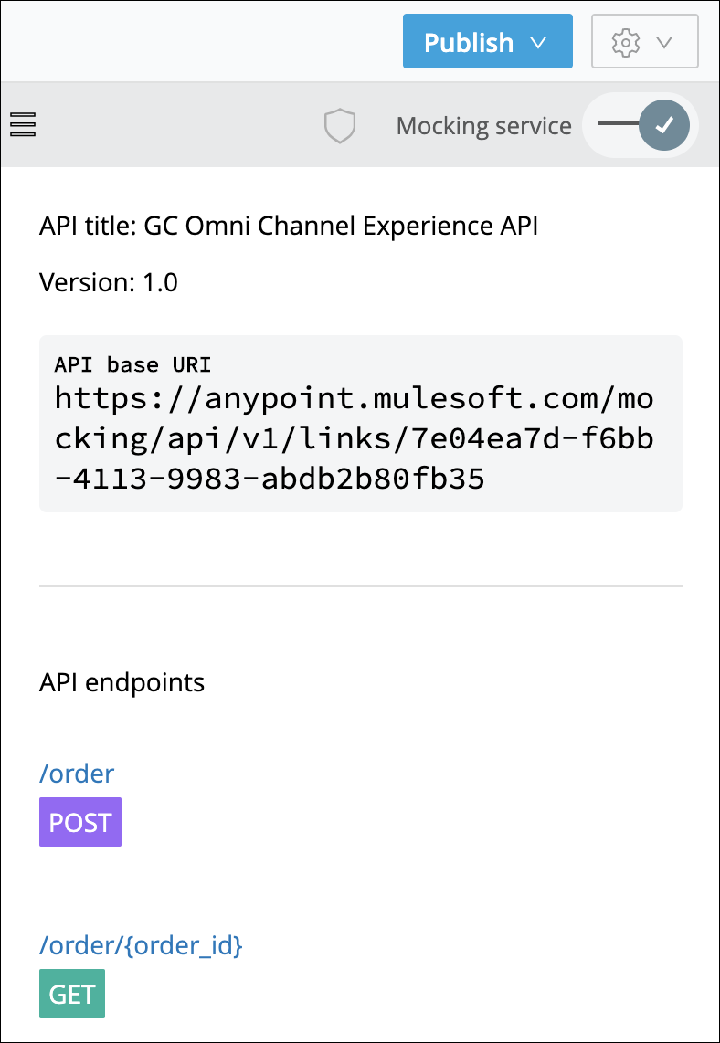 API Summary