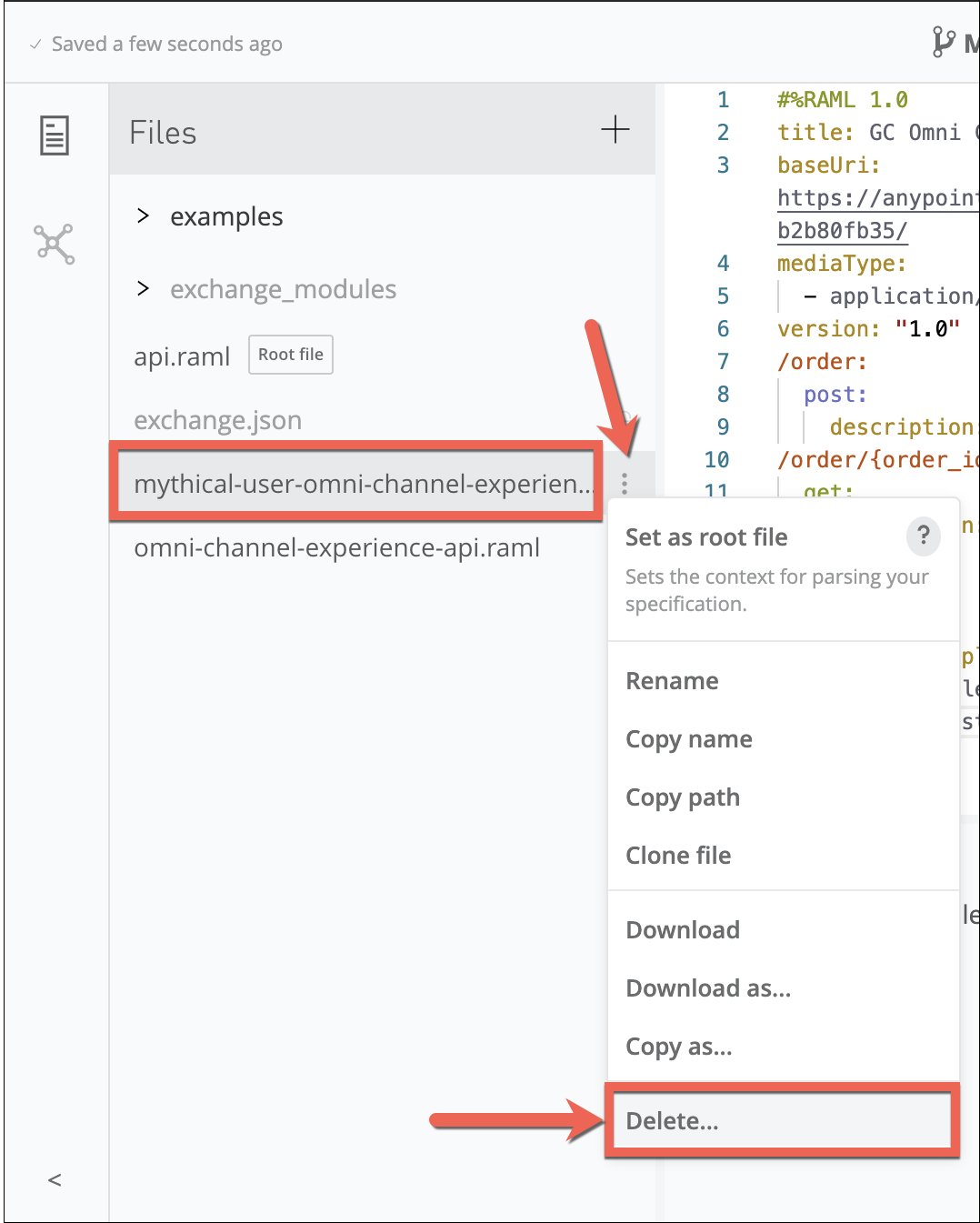Delete RAML